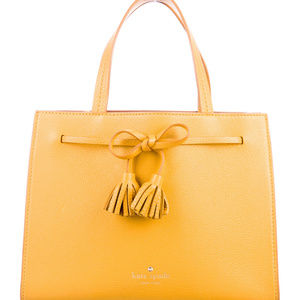 KATE SPADE NY HAYES ST SATCHEL SMALL, YELLOW,